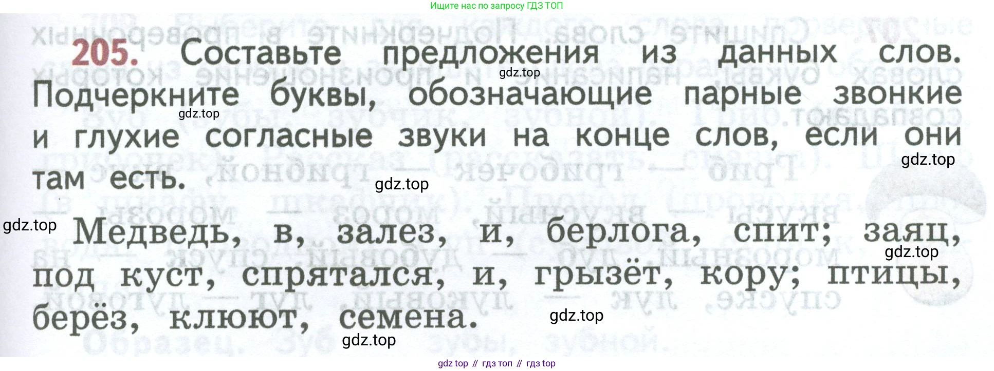 ГДЗ Русский язык, 2 класс Учебник, авторы: Климанова Людмила Федоровна, Бабушкина Татьяна Владимировна, издательство Просвещение, Москва, 2023, белого цвета, Часть 1, страница 111, номер 205, Условие