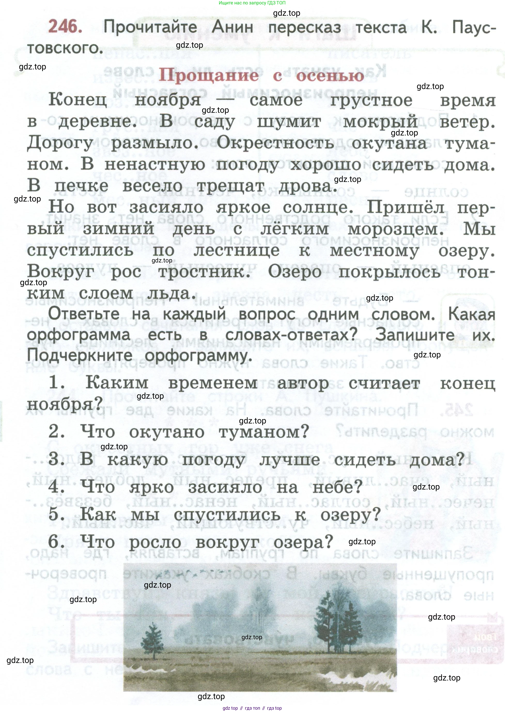 ГДЗ Русский язык, 2 класс Учебник, авторы: Климанова Людмила Федоровна, Бабушкина Татьяна Владимировна, издательство Просвещение, Москва, 2023, белого цвета, Часть 1, страница 134, номер 246, Условие