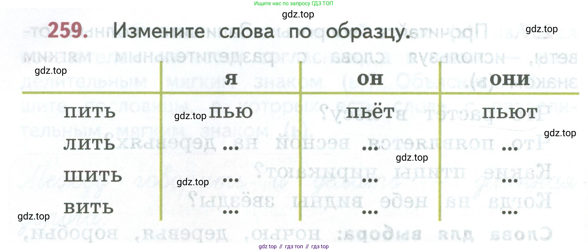 ГДЗ Русский язык, 2 класс Учебник, авторы: Климанова Людмила Федоровна, Бабушкина Татьяна Владимировна, издательство Просвещение, Москва, 2023, белого цвета, Часть 1, страница 140, номер 259, Условие