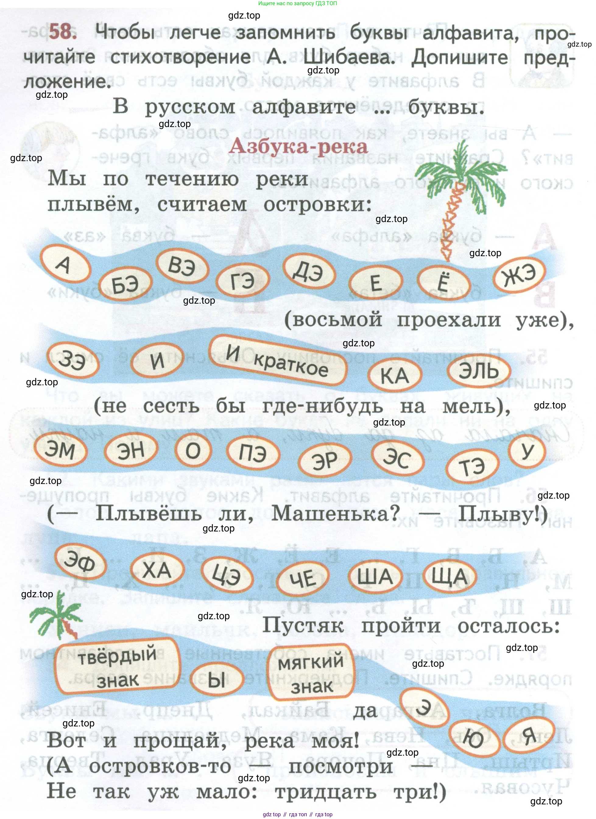 ГДЗ Русский язык, 2 класс Учебник, авторы: Климанова Людмила Федоровна, Бабушкина Татьяна Владимировна, издательство Просвещение, Москва, 2023, белого цвета, Часть 1, страница 40, номер 58, Условие