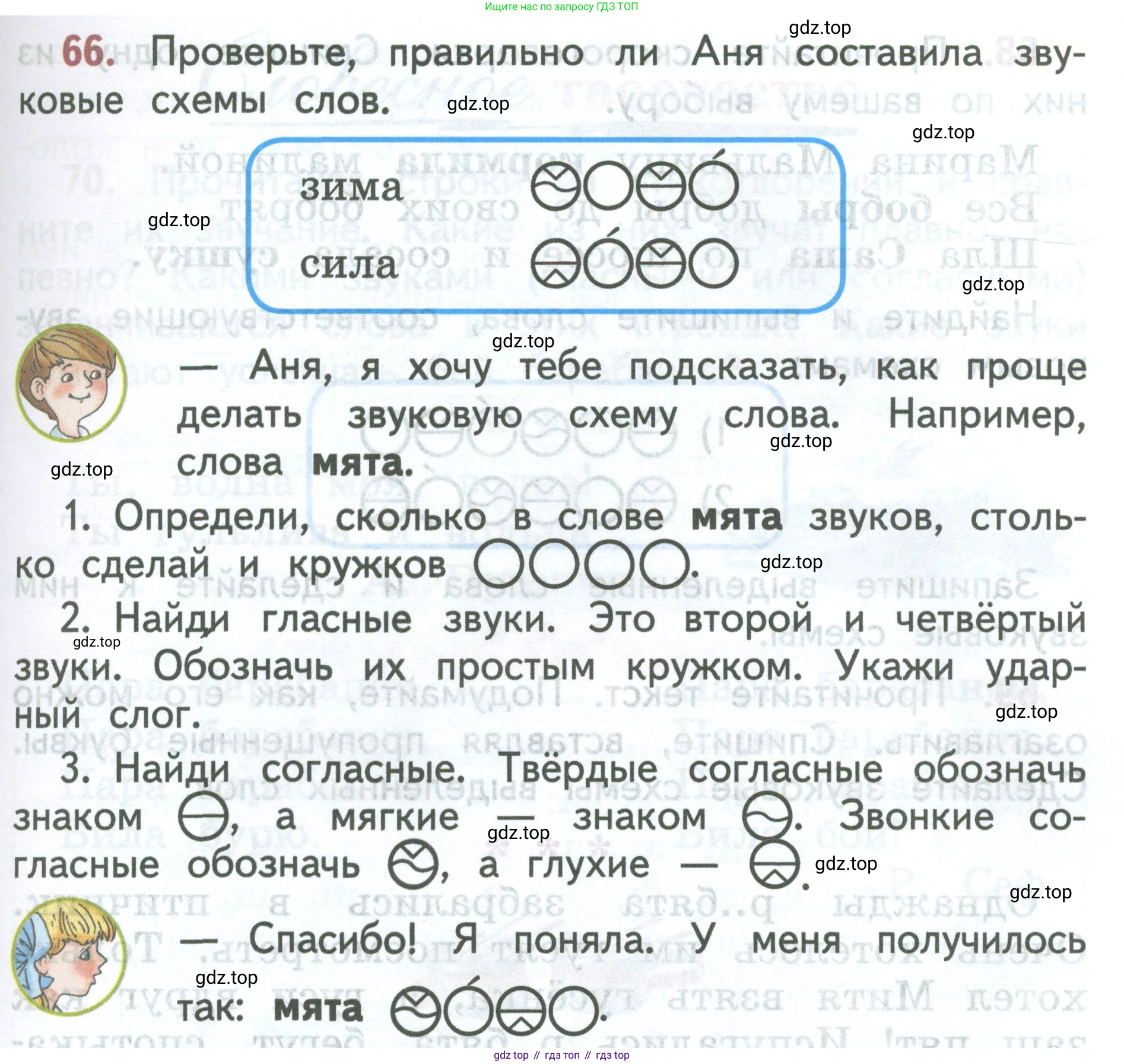 ГДЗ Русский язык, 2 класс Учебник, авторы: Климанова Людмила Федоровна, Бабушкина Татьяна Владимировна, издательство Просвещение, Москва, 2023, белого цвета, Часть 1, страница 45, номер 66, Условие
