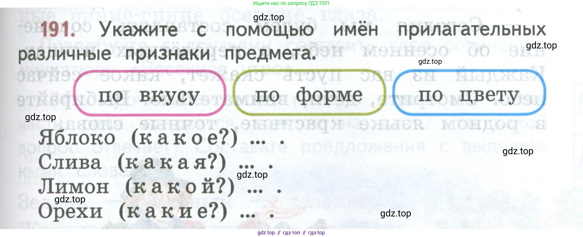 ГДЗ Русский язык, 2 класс Учебник, авторы: Климанова Людмила Федоровна, Бабушкина Татьяна Владимировна, издательство Просвещение, Москва, 2023, белого цвета, Часть 2, страница 107, номер 191, Условие
