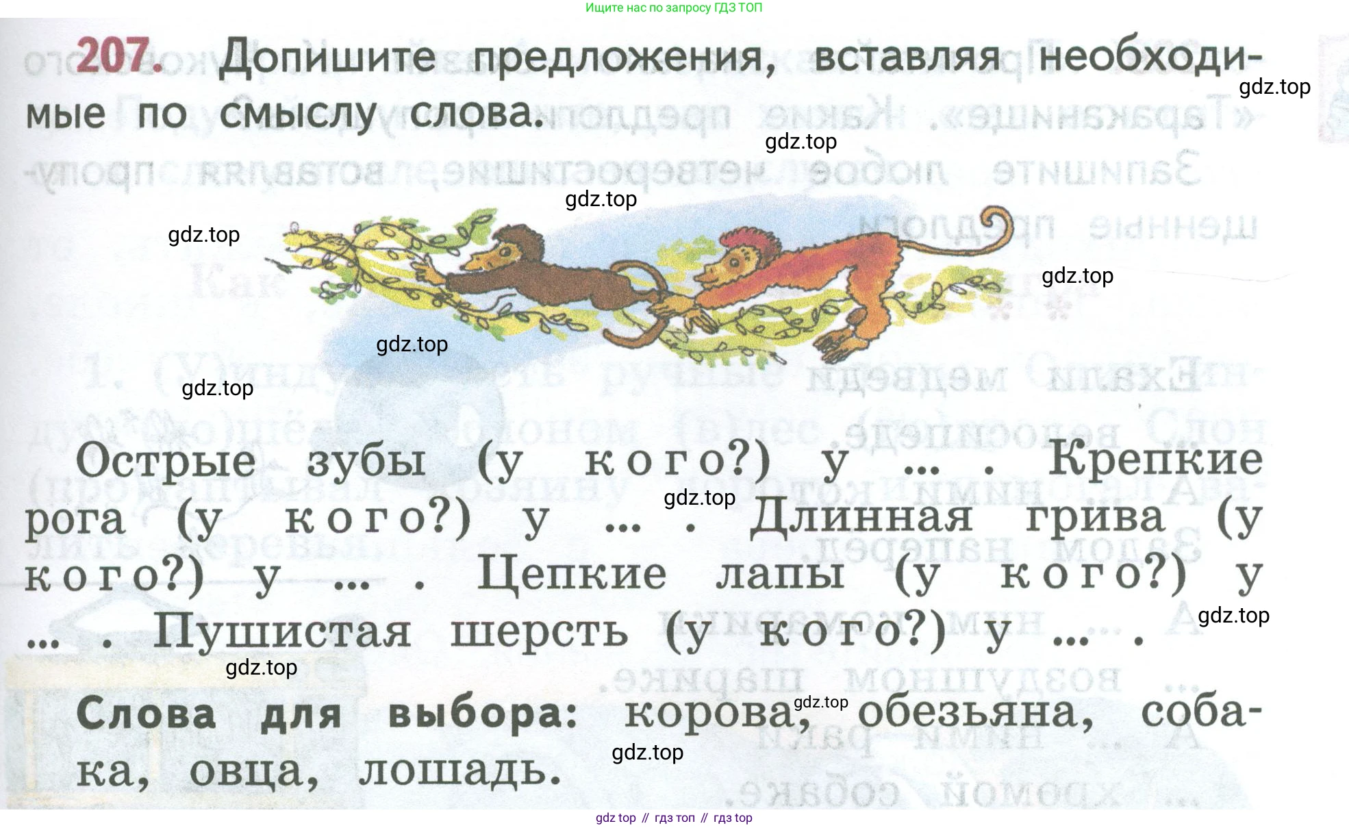 ГДЗ Русский язык, 2 класс Учебник, авторы: Климанова Людмила Федоровна, Бабушкина Татьяна Владимировна, издательство Просвещение, Москва, 2023, белого цвета, Часть 2, страница 117, номер 207, Условие