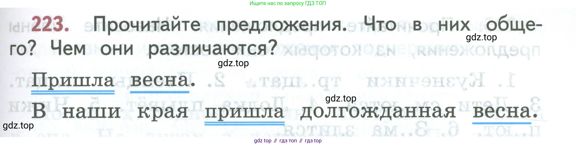 ГДЗ Русский язык, 2 класс Учебник, авторы: Климанова Людмила Федоровна, Бабушкина Татьяна Владимировна, издательство Просвещение, Москва, 2023, белого цвета, Часть 2, страница 129, номер 223, Условие