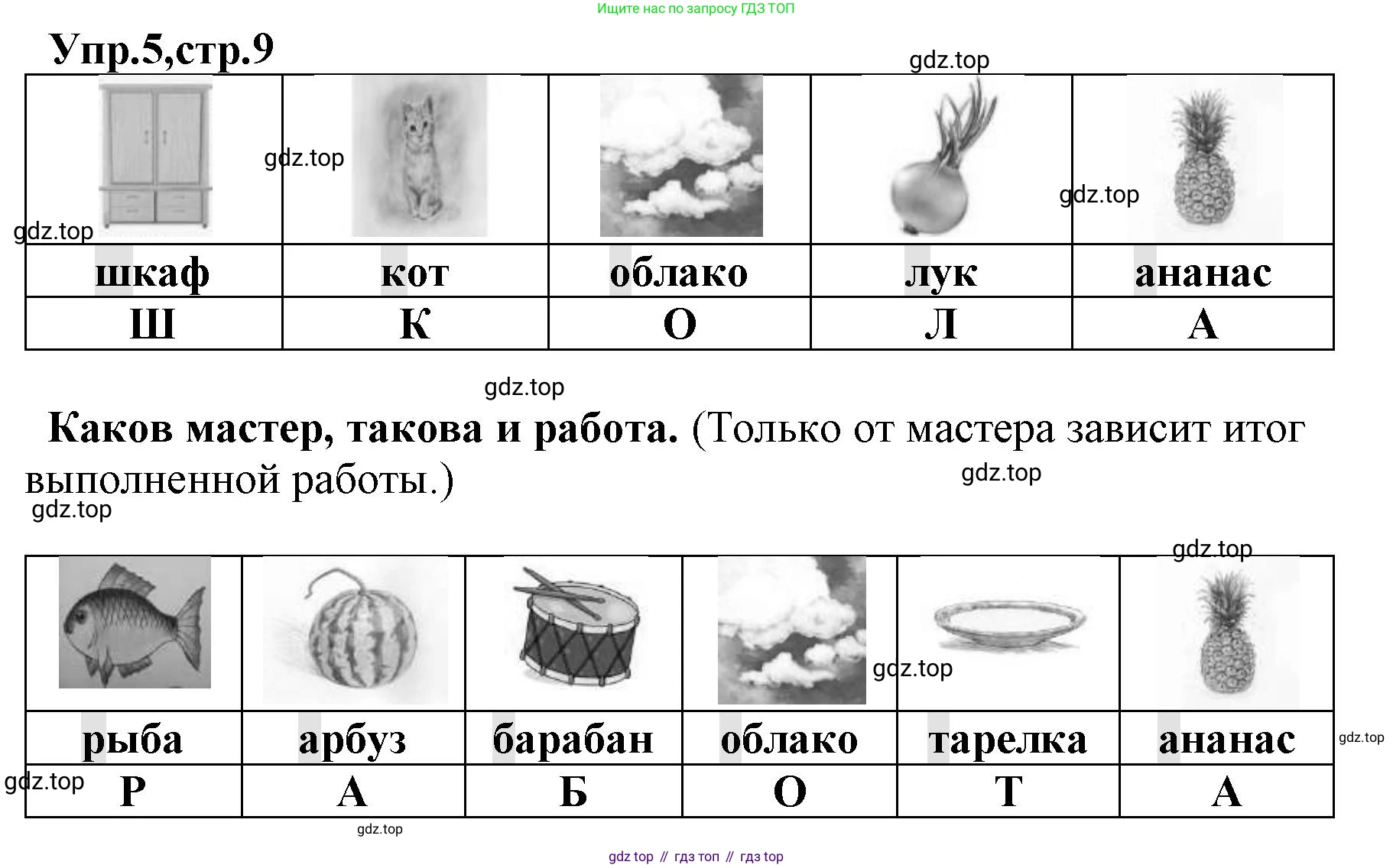 ГДЗ Русский язык, 2 класс Учебник, авторы: Климанова Людмила Федоровна, Бабушкина Татьяна Владимировна, издательство Просвещение, Москва, 2023, белого цвета, Часть 1, страница 9, номер 5, Решение
