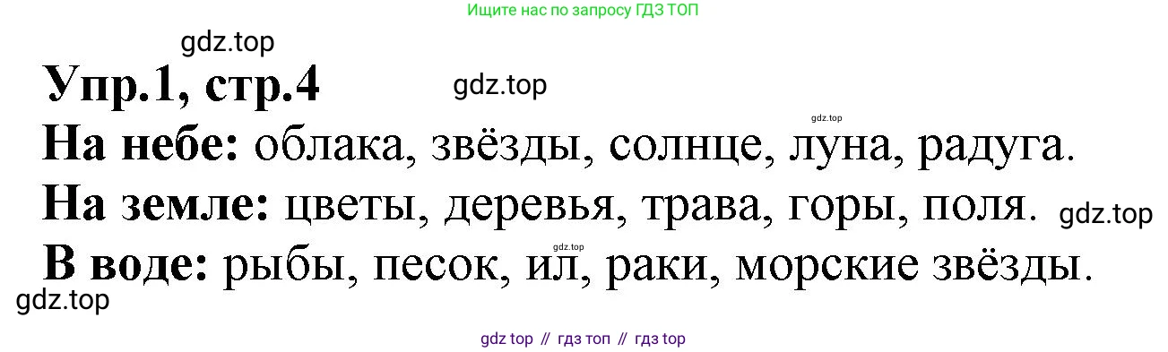 ГДЗ Русский язык, 2 класс Учебник, авторы: Климанова Людмила Федоровна, Бабушкина Татьяна Владимировна, издательство Просвещение, Москва, 2023, белого цвета, Часть 2, страница 4, номер 1, Решение