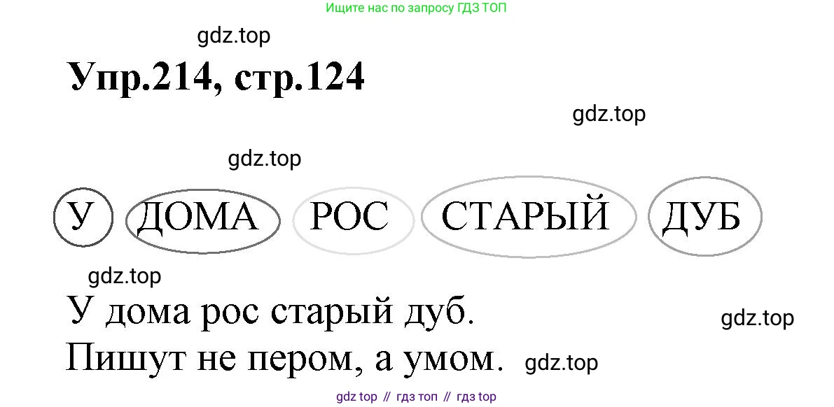ГДЗ Русский язык, 2 класс Учебник, авторы: Климанова Людмила Федоровна, Бабушкина Татьяна Владимировна, издательство Просвещение, Москва, 2023, белого цвета, Часть 2, страница 124, номер 214, Решение