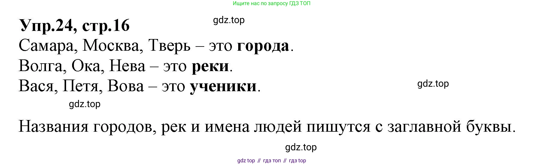 ГДЗ Русский язык, 2 класс Учебник, авторы: Климанова Людмила Федоровна, Бабушкина Татьяна Владимировна, издательство Просвещение, Москва, 2023, белого цвета, Часть 2, страница 16, номер 24, Решение