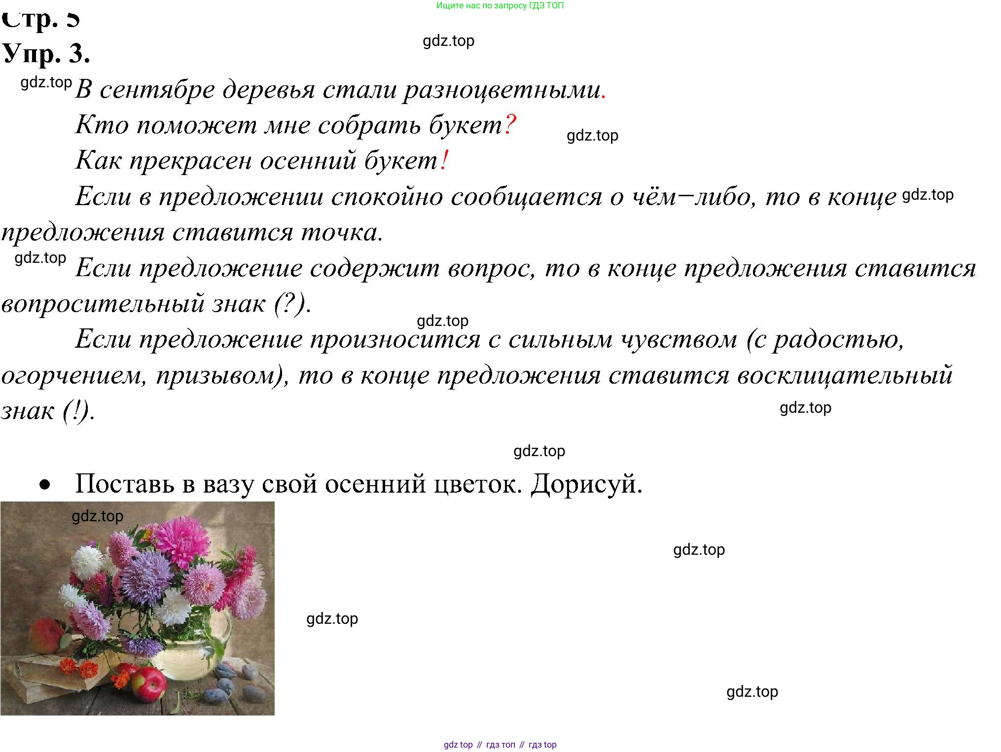 ГДЗ Русский язык, 2 класс рабочая тетрадь, авторы: Рамзаева Тамара Григорьевна, Савинкина Людмила Павловна, издательство Просвещение, Москва, 2023, страница 5, номер 3, Решение