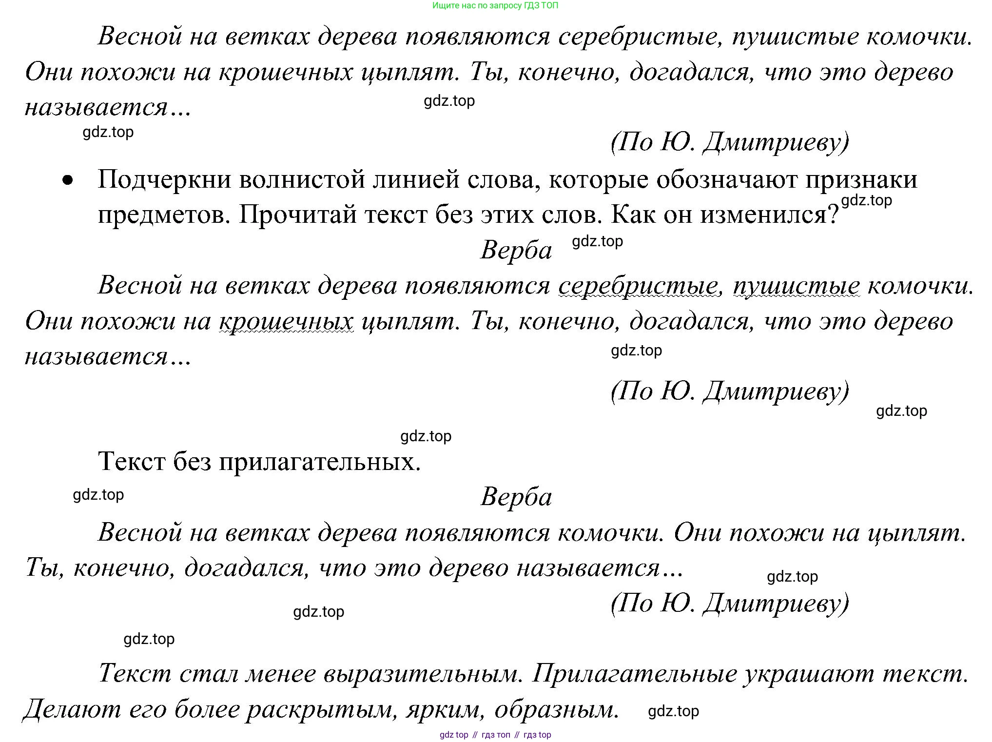 ГДЗ Русский язык, 2 класс рабочая тетрадь, авторы: Рамзаева Тамара Григорьевна, Савинкина Людмила Павловна, издательство Просвещение, Москва, 2023, страница 54, номер 90, Решение (продолжение 2)