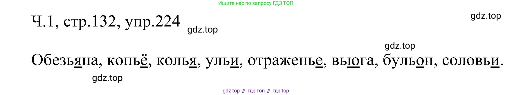 ГДЗ Русский язык, 2 класс Учебник, авторы: Рамзаева Тамара Григорьевна, Савельева Лариса Владимировна, издательство Просвещение, Москва, 2023, Часть 1, страница 132, номер 224, Решение