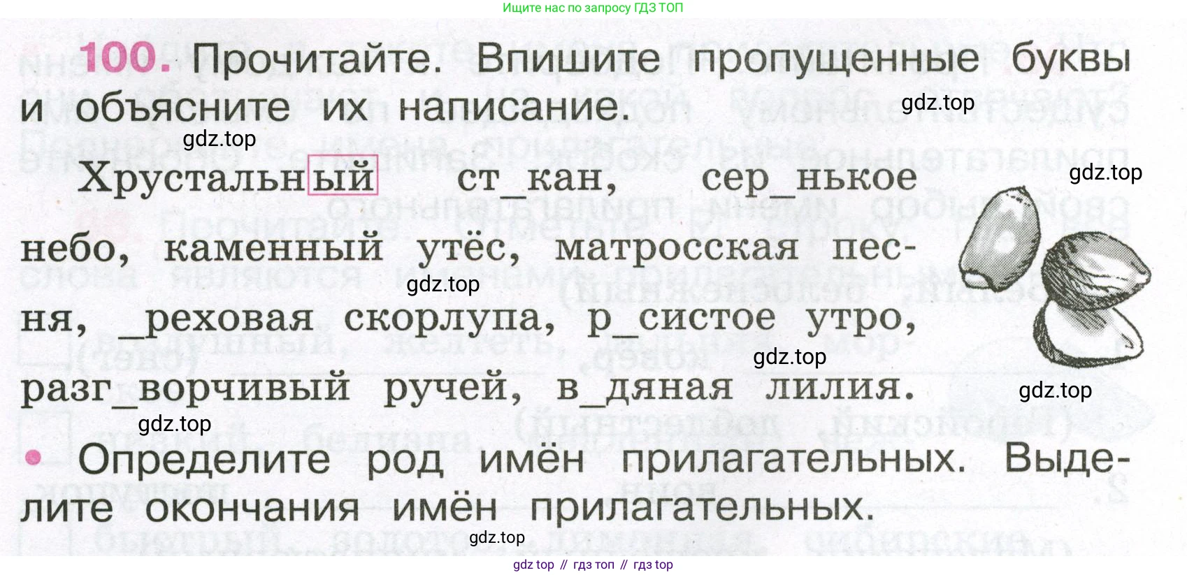 Русский язык, 3 класс рабочая тетрадь, автор: Канакина Валентина Павловна, издательство Просвещение, Москва, 2023, белого цвета, Часть 2, страница 46, номер 100, Условие