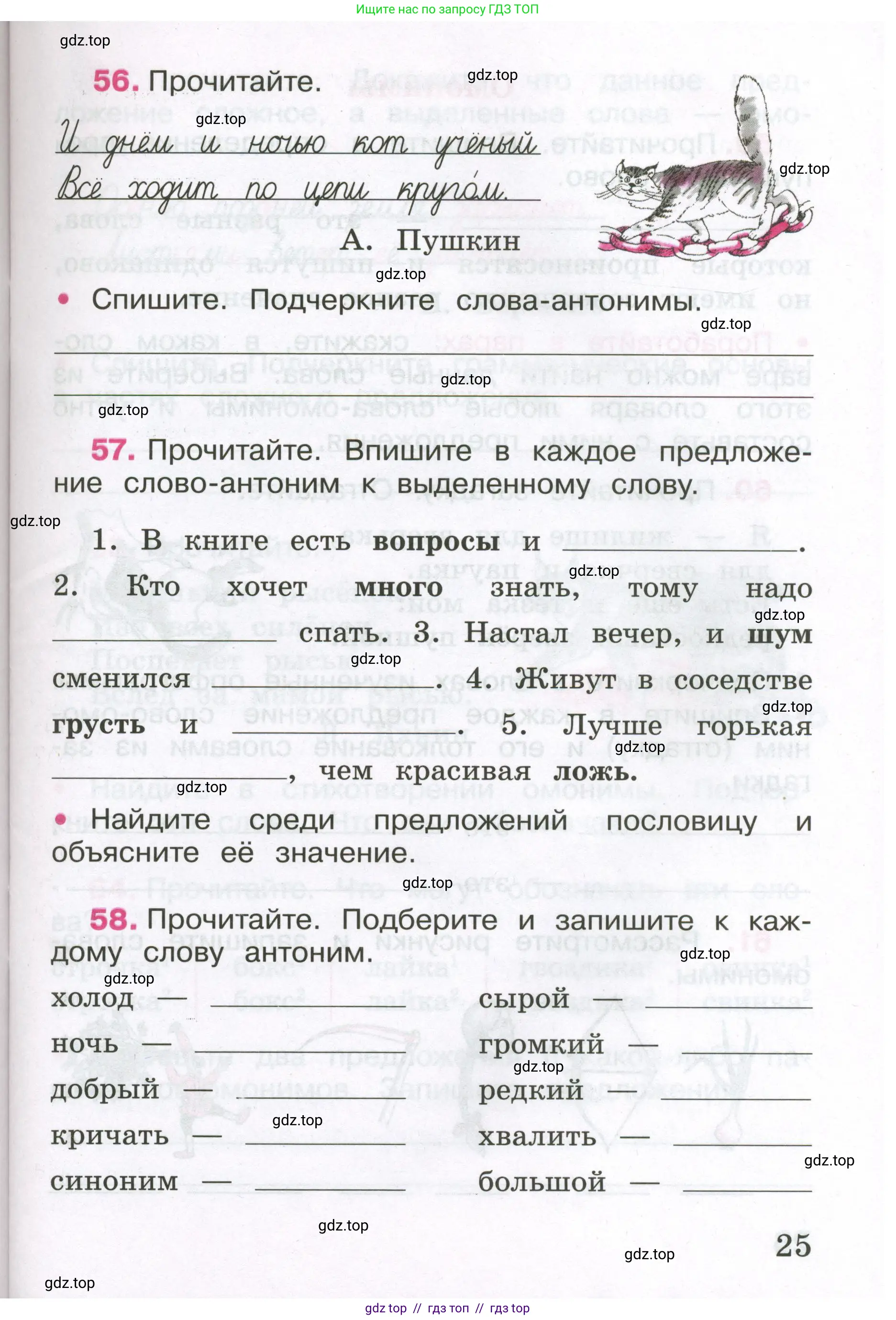 Русский язык, 3 класс рабочая тетрадь, автор: Канакина Валентина Павловна, издательство Просвещение, Москва, 2023, белого цвета, Часть 1, страница 25