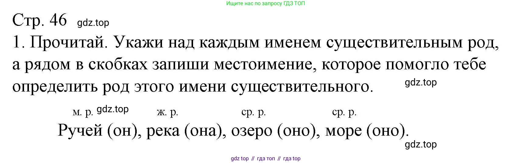 ГДЗ Русский язык, 3 класс Тетрадь учебных достижений, автор: Канакина Валентина Павловна, издательство Просвещение, Москва, 2023, белого цвета, страница 46, номер 1, Решение