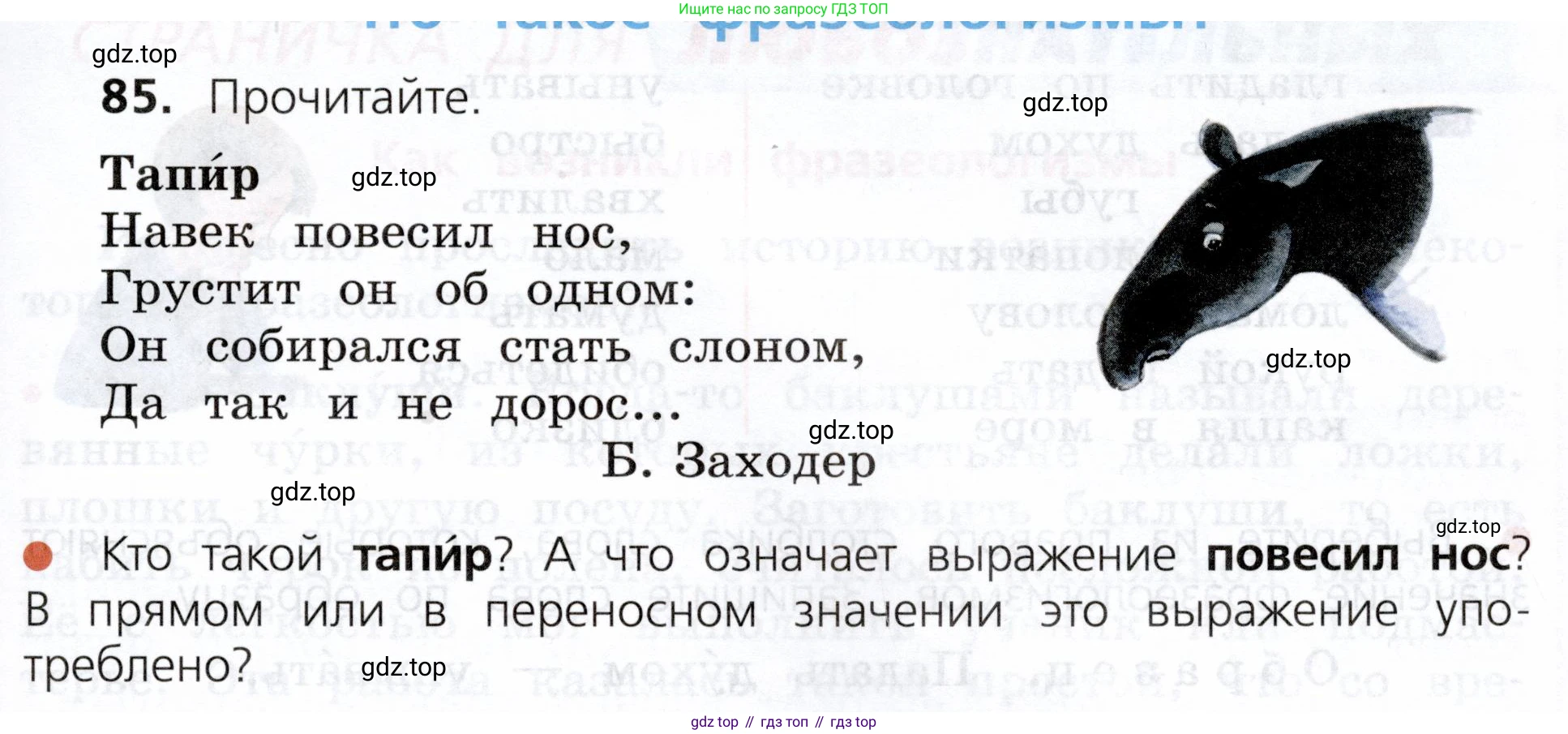 ГДЗ Русский язык, 3 класс Учебник, авторы: Канакина Валентина Павловна, Горецкий Всеслав Гаврилович, издательство Просвещение, Москва, 2023, белого цвета, Часть 1, страница 49, номер 85, Условие