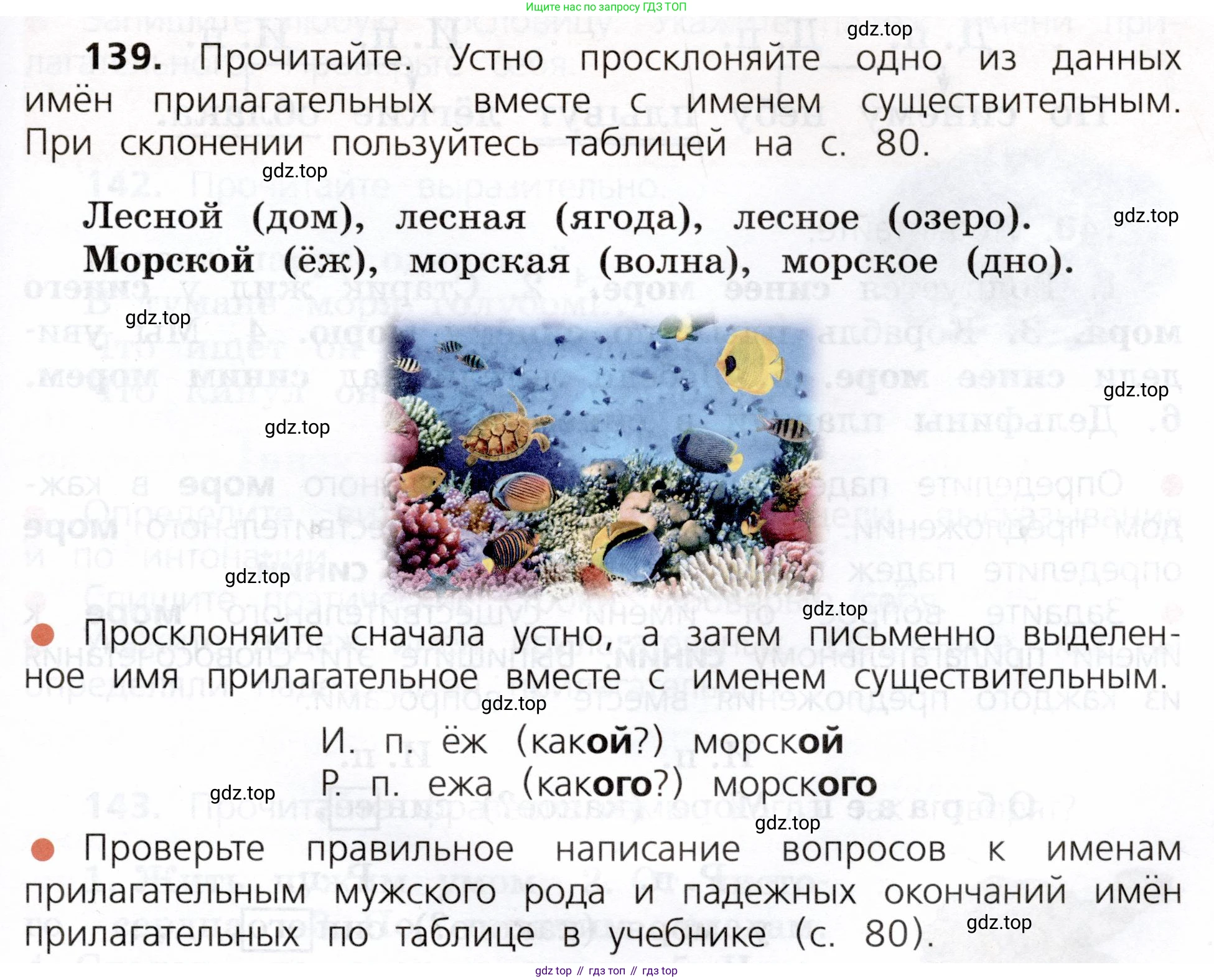 ГДЗ Русский язык, 3 класс Учебник, авторы: Канакина Валентина Павловна, Горецкий Всеслав Гаврилович, издательство Просвещение, Москва, 2023, белого цвета, Часть 2, страница 81, номер 139, Условие