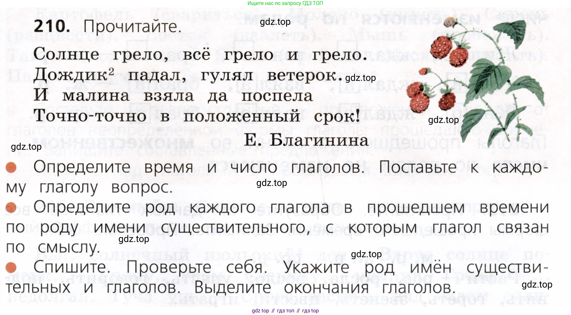 ГДЗ Русский язык, 3 класс Учебник, авторы: Канакина Валентина Павловна, Горецкий Всеслав Гаврилович, издательство Просвещение, Москва, 2023, белого цвета, Часть 2, страница 119, номер 210, Условие