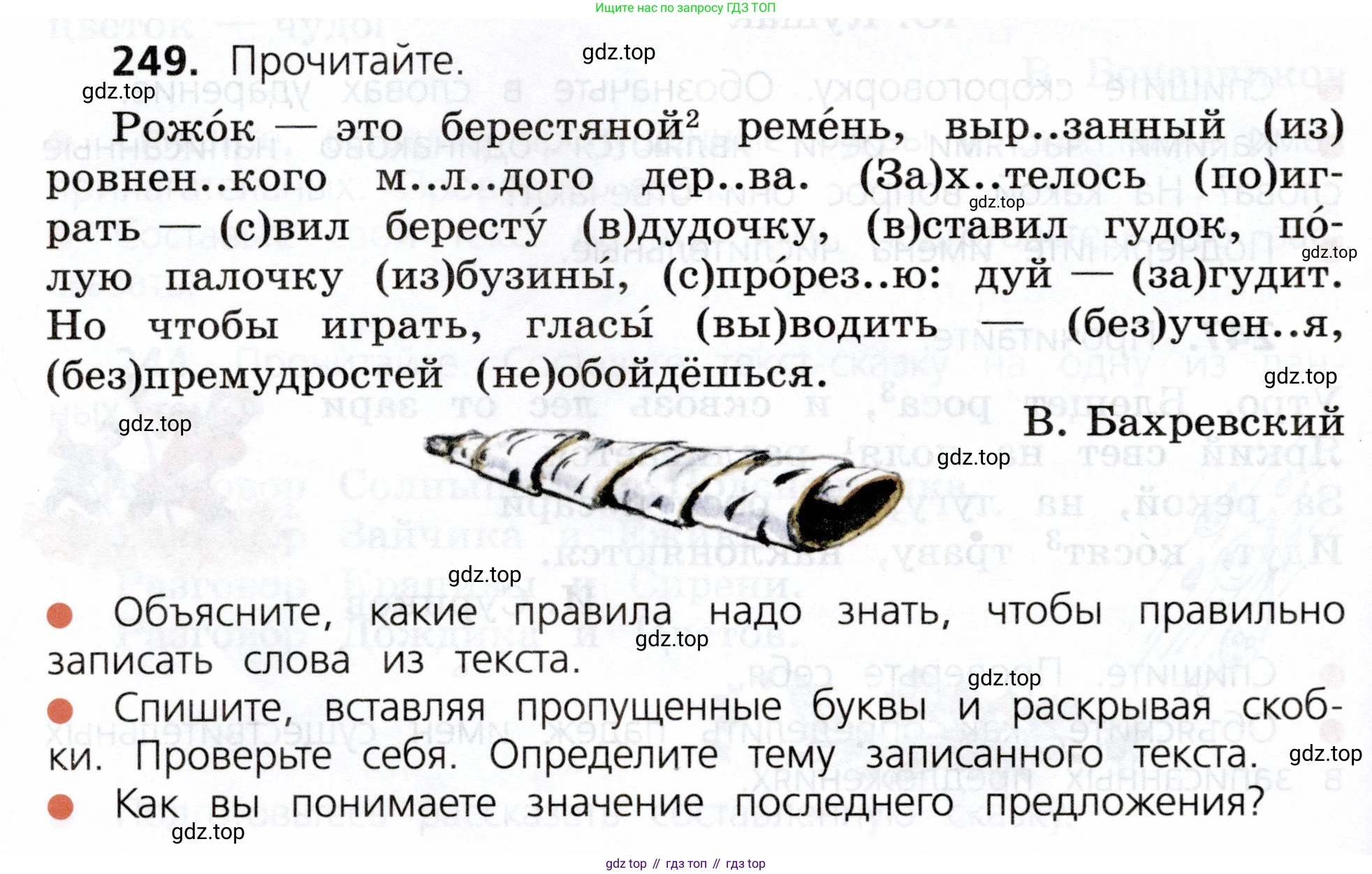 ГДЗ Русский язык, 3 класс Учебник, авторы: Канакина Валентина Павловна, Горецкий Всеслав Гаврилович, издательство Просвещение, Москва, 2023, белого цвета, Часть 2, страница 134, номер 249, Условие
