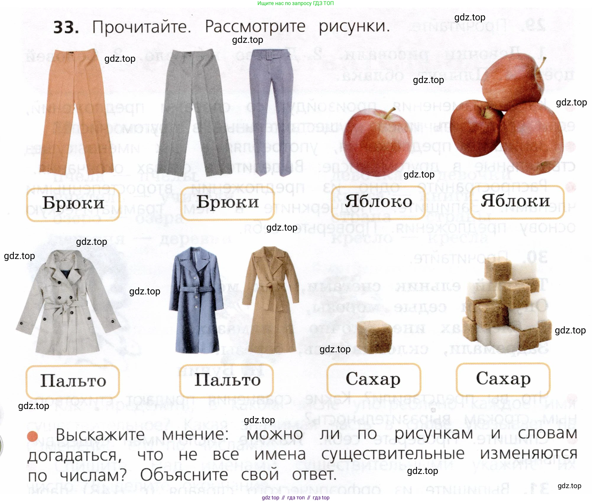 ГДЗ Русский язык, 3 класс Учебник, авторы: Канакина Валентина Павловна, Горецкий Всеслав Гаврилович, издательство Просвещение, Москва, 2023, белого цвета, Часть 2, страница 22, номер 33, Условие