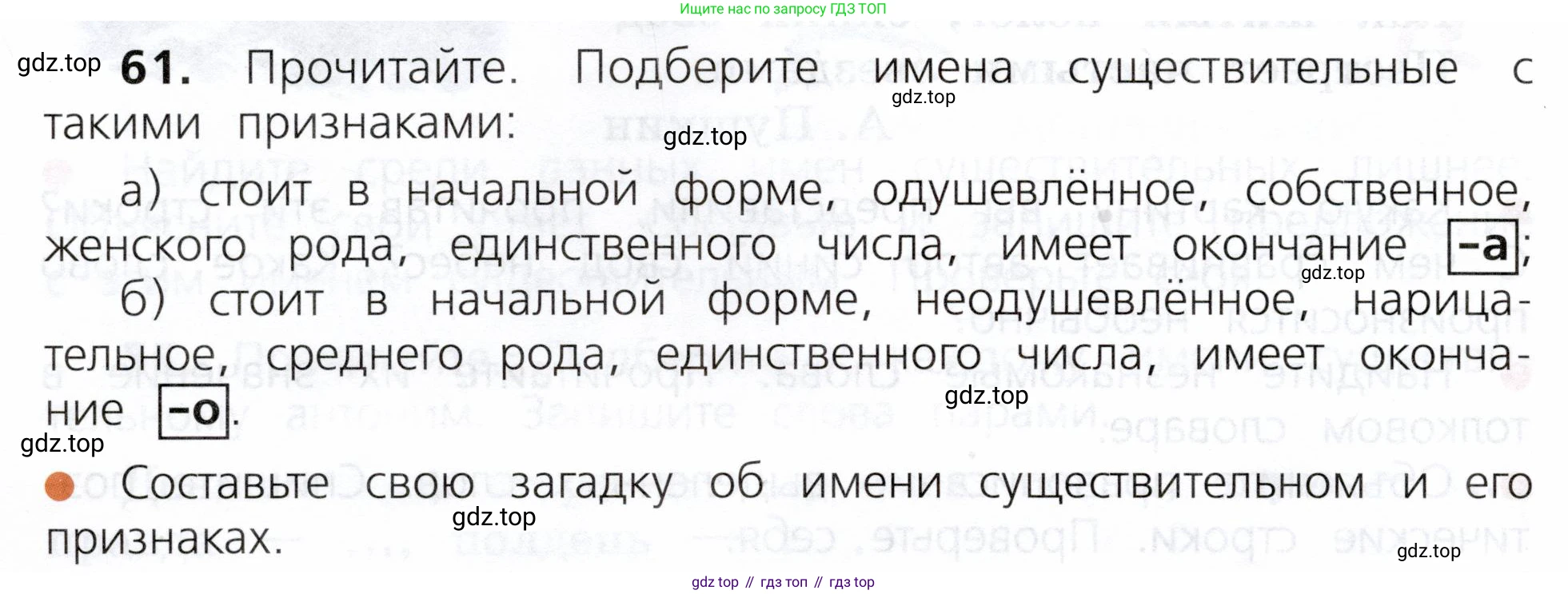 ГДЗ Русский язык, 3 класс Учебник, авторы: Канакина Валентина Павловна, Горецкий Всеслав Гаврилович, издательство Просвещение, Москва, 2023, белого цвета, Часть 2, страница 34, номер 61, Условие