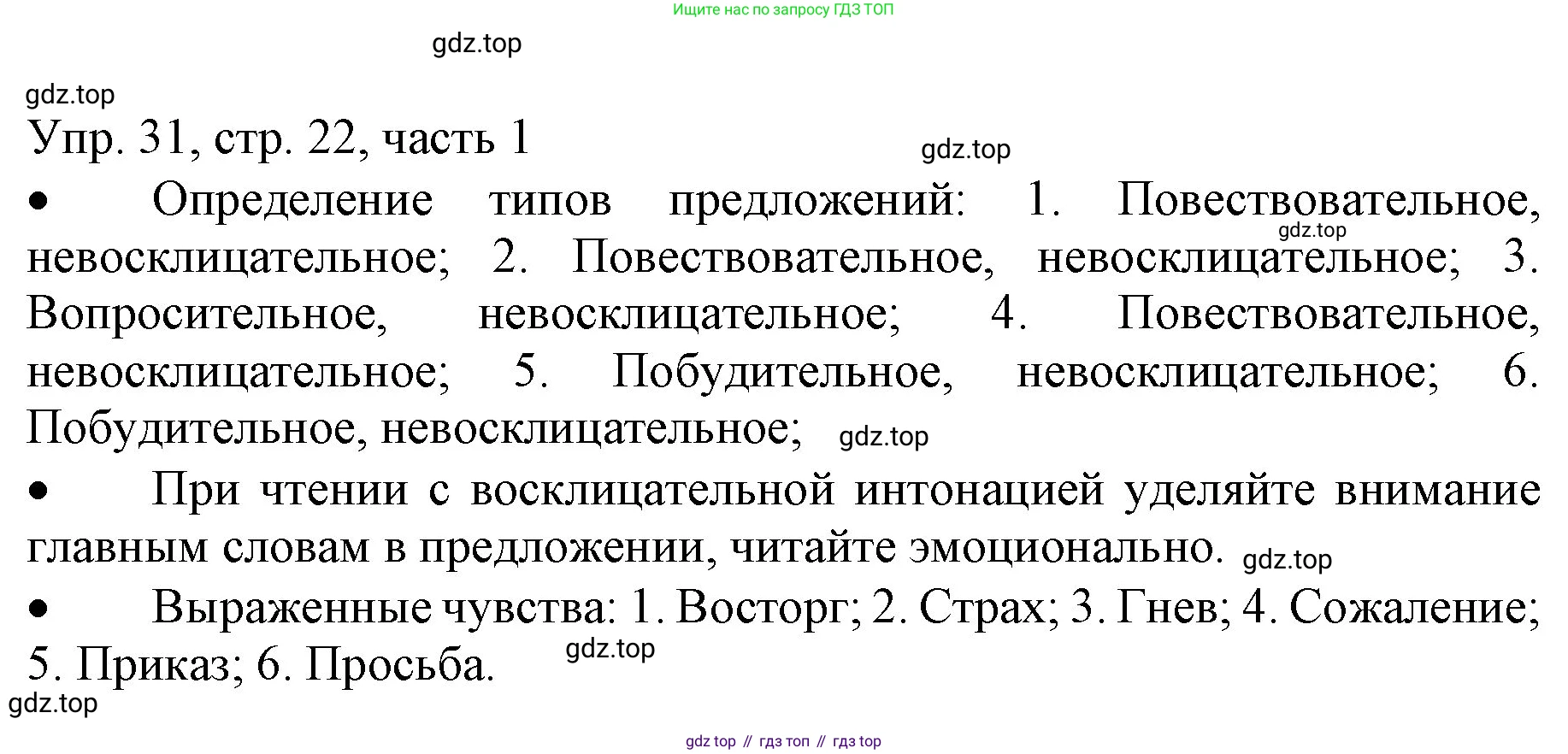 ГДЗ Русский язык, 3 класс Учебник, авторы: Канакина Валентина Павловна, Горецкий Всеслав Гаврилович, издательство Просвещение, Москва, 2023, белого цвета, Часть 1, страница 22, номер 31, Решение