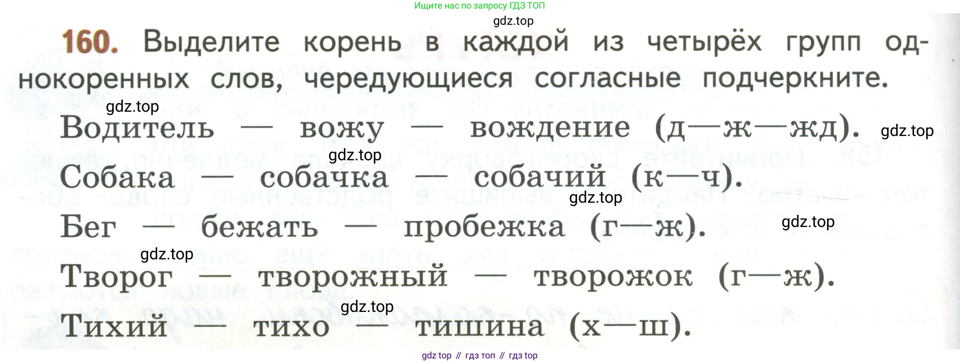 Русский язык, 3 класс Учебник, авторы: Климанова Людмила Федоровна, Бабушкина Татьяна Владимировна, издательство Просвещение, Москва, 2019, белого цвета, Часть 1, страница 98, номер 160, Условие