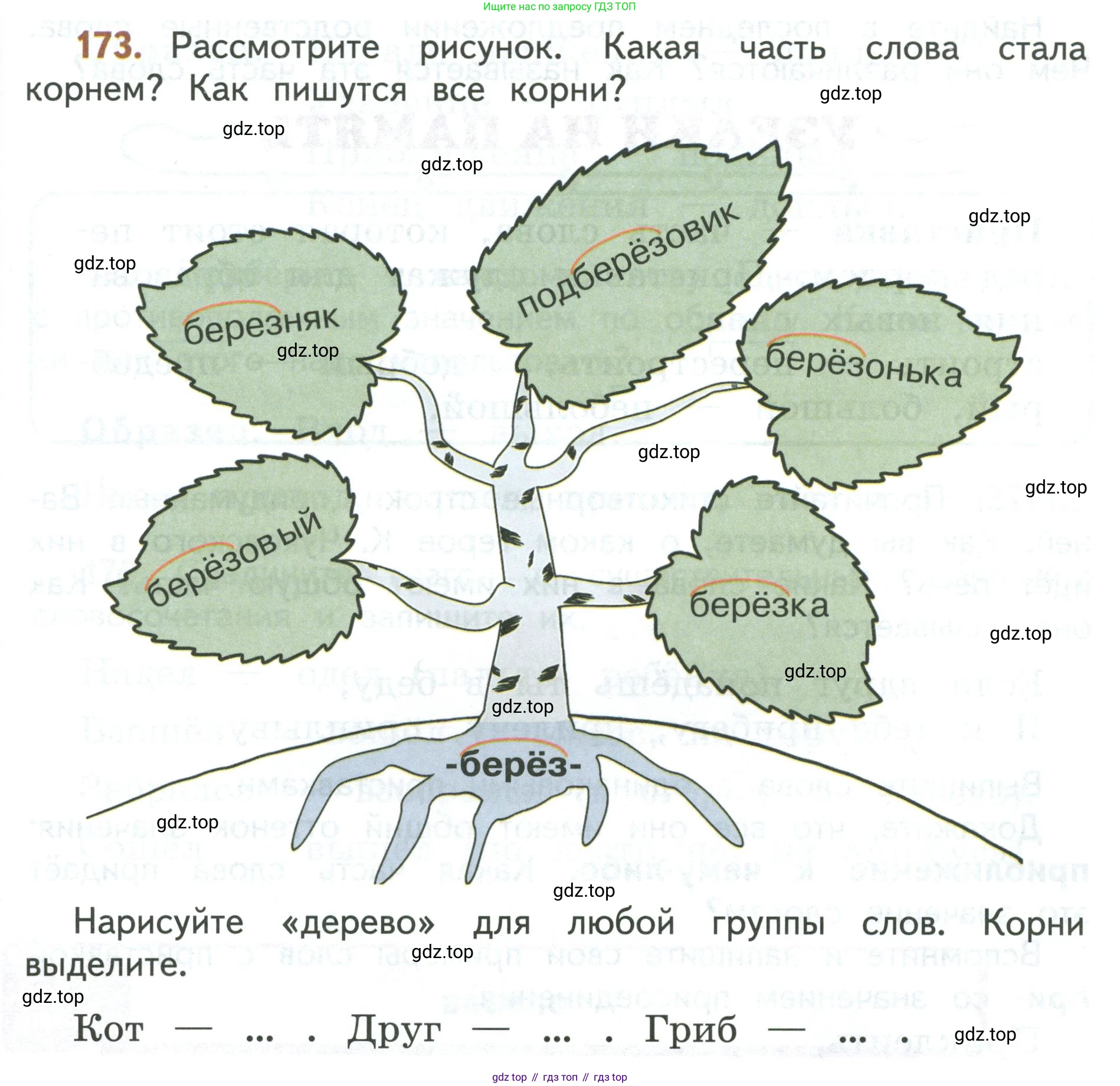 Русский язык, 3 класс Учебник, авторы: Климанова Людмила Федоровна, Бабушкина Татьяна Владимировна, издательство Просвещение, Москва, 2019, белого цвета, Часть 1, страница 103, номер 173, Условие