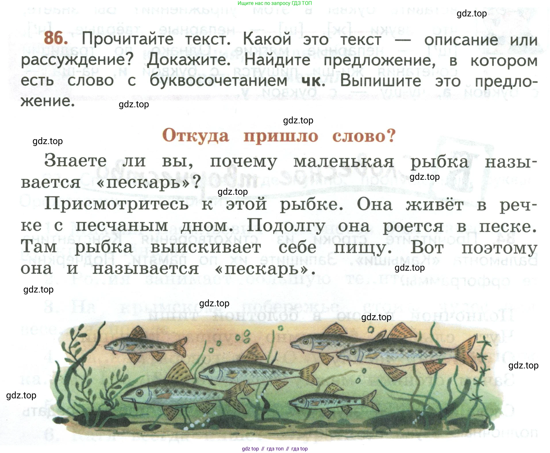 Русский язык, 3 класс Учебник, авторы: Климанова Людмила Федоровна, Бабушкина Татьяна Владимировна, издательство Просвещение, Москва, 2019, белого цвета, Часть 1, страница 56, номер 86, Условие