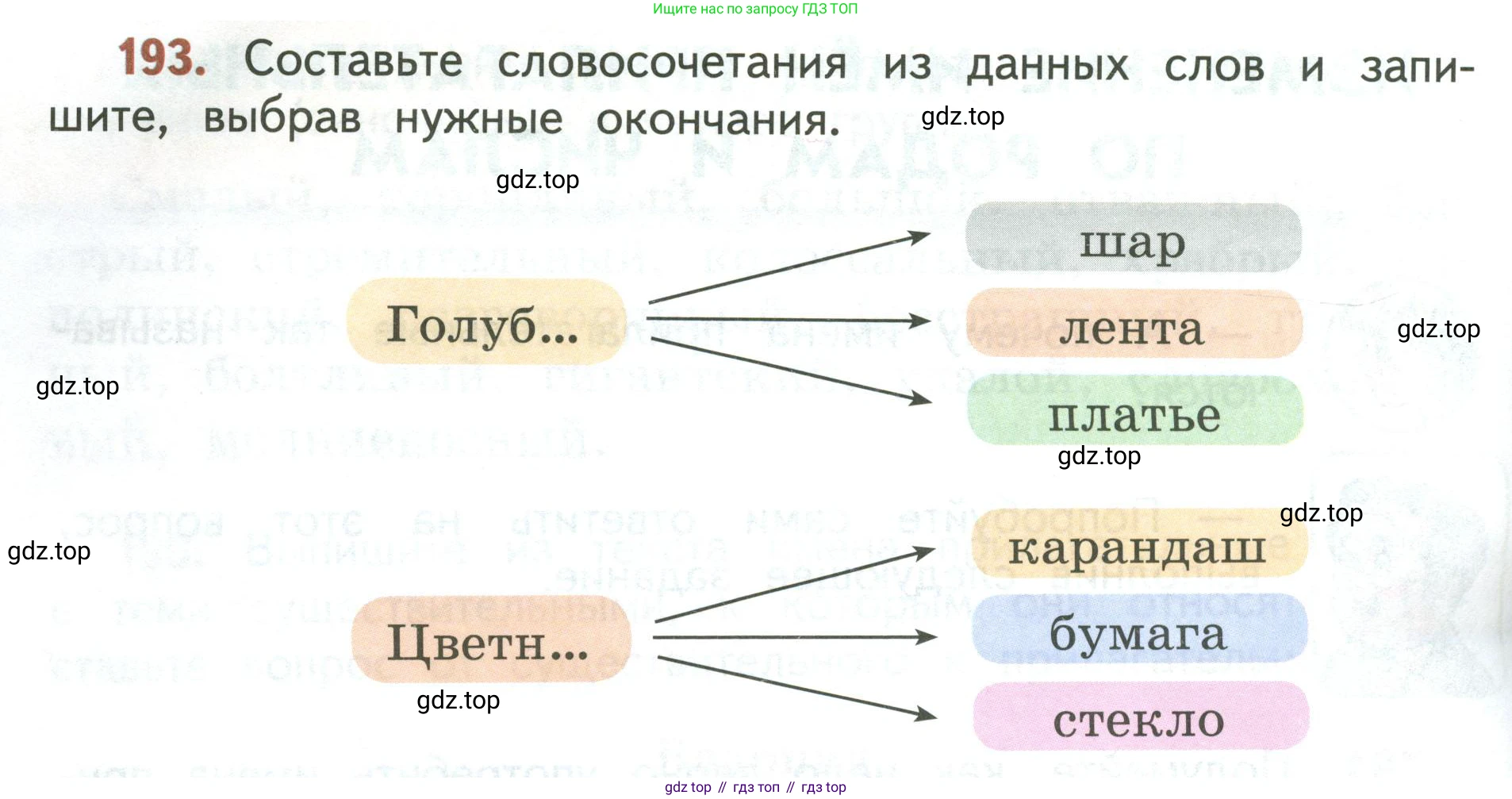 Русский язык, 3 класс Учебник, авторы: Климанова Людмила Федоровна, Бабушкина Татьяна Владимировна, издательство Просвещение, Москва, 2019, белого цвета, Часть 2, страница 114, номер 193, Условие