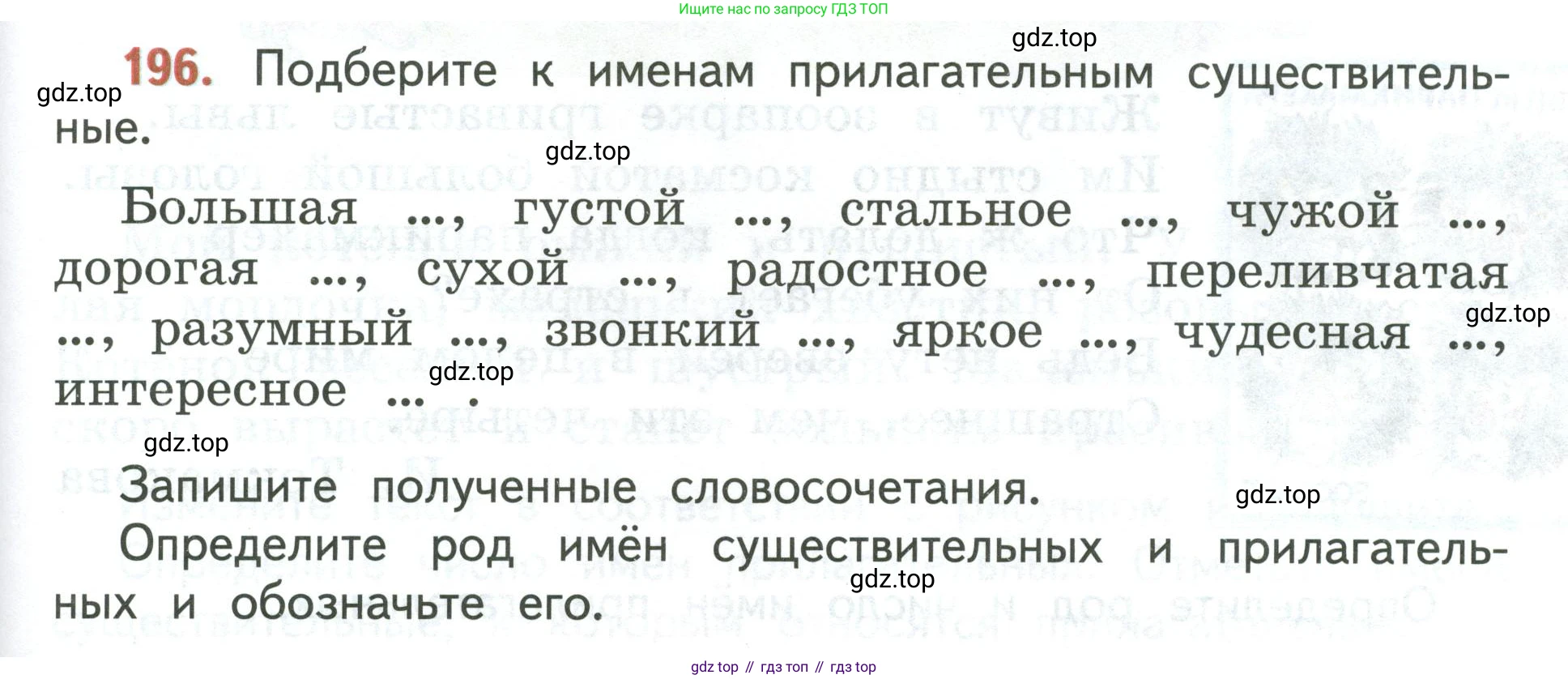 Русский язык, 3 класс Учебник, авторы: Климанова Людмила Федоровна, Бабушкина Татьяна Владимировна, издательство Просвещение, Москва, 2019, белого цвета, Часть 2, страница 115, номер 196, Условие
