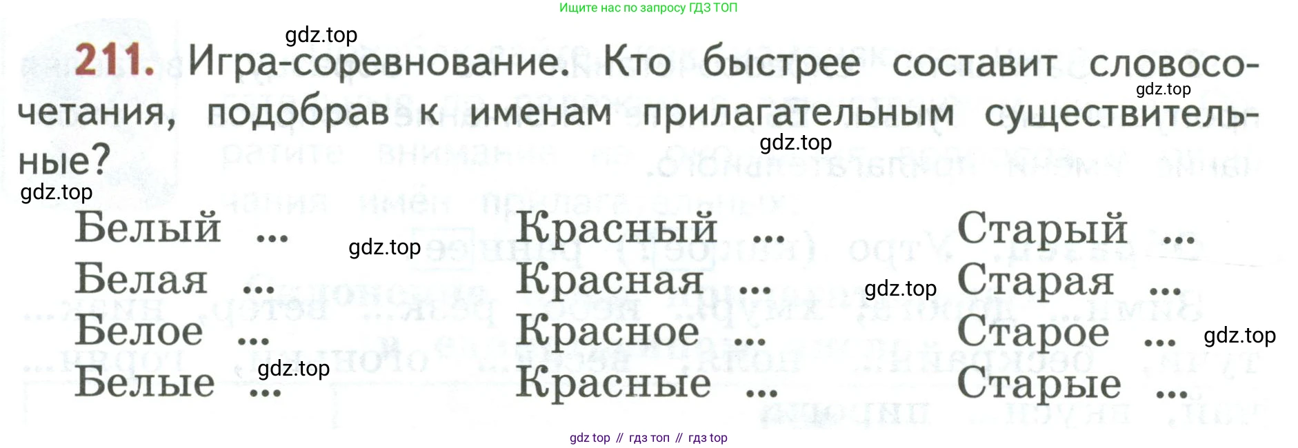 Русский язык, 3 класс Учебник, авторы: Климанова Людмила Федоровна, Бабушкина Татьяна Владимировна, издательство Просвещение, Москва, 2019, белого цвета, Часть 2, страница 123, номер 211, Условие