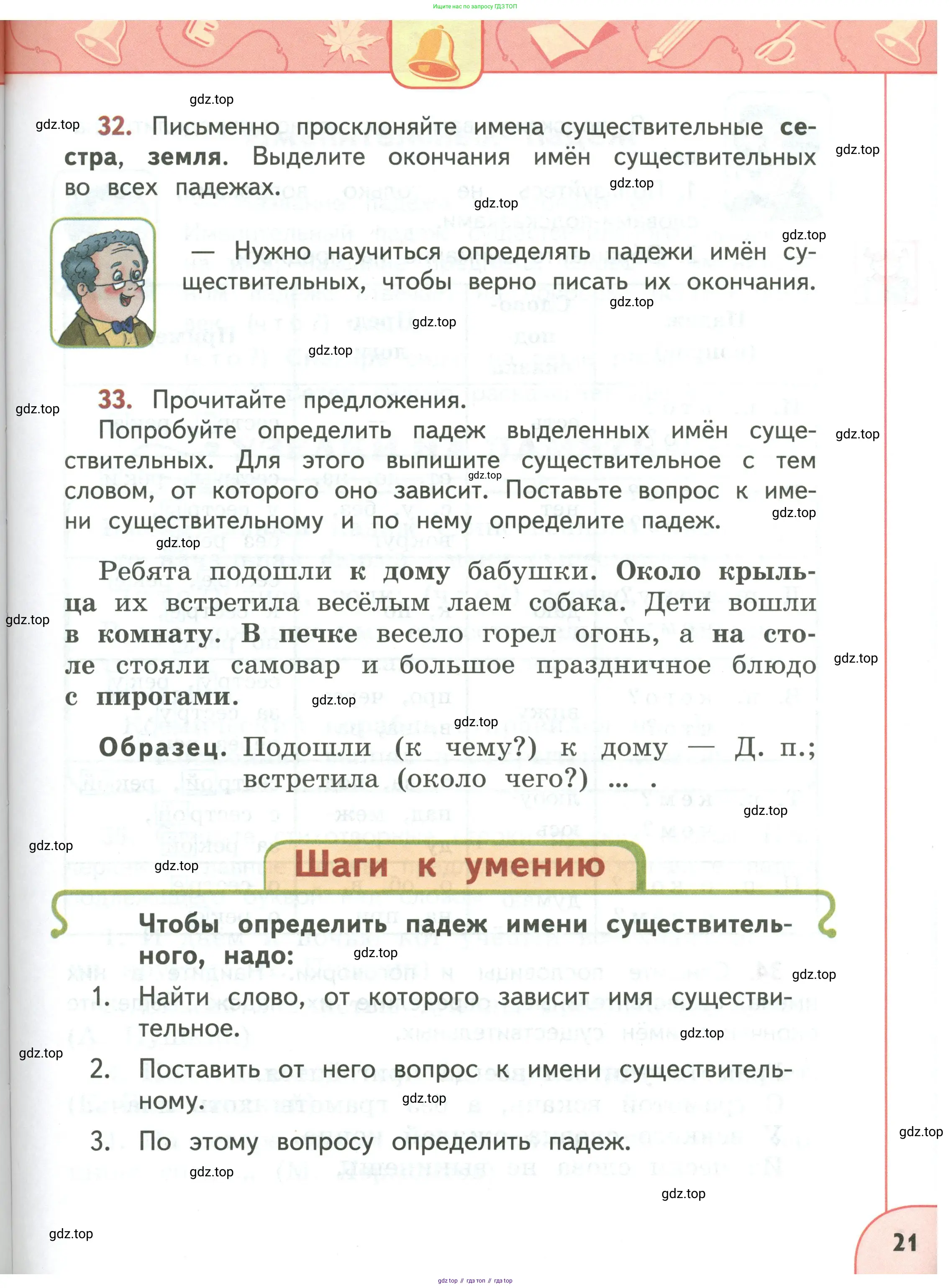 Русский язык, 3 класс Учебник, авторы: Климанова Людмила Федоровна, Бабушкина Татьяна Владимировна, издательство Просвещение, Москва, 2019, белого цвета, Часть 1, страница 21