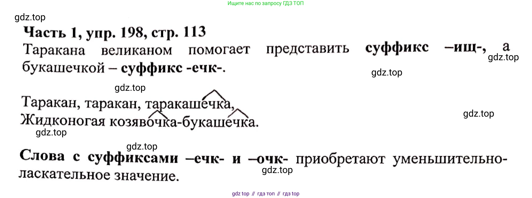 Русский язык, 3 класс Учебник, авторы: Климанова Людмила Федоровна, Бабушкина Татьяна Владимировна, издательство Просвещение, Москва, 2019, белого цвета, Часть 1, страница 113, номер 198, Решение