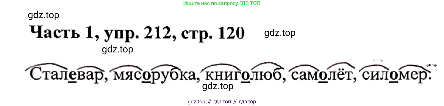 Русский язык, 3 класс Учебник, авторы: Климанова Людмила Федоровна, Бабушкина Татьяна Владимировна, издательство Просвещение, Москва, 2019, белого цвета, Часть 1, страница 120, номер 212, Решение
