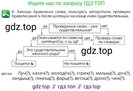 Русский язык, 4 класс Учебник, авторы: Богатырёва Елена Васильевна, Бучина Раиса Александровна, Регель Надежда Васильевна, Труханова Ольга Ивановна, Штукина Елена Эдуардовна, издательство Алматыкітап баспасы, Алматы, 2023, Часть 1, страница 64, номер 8, Условие