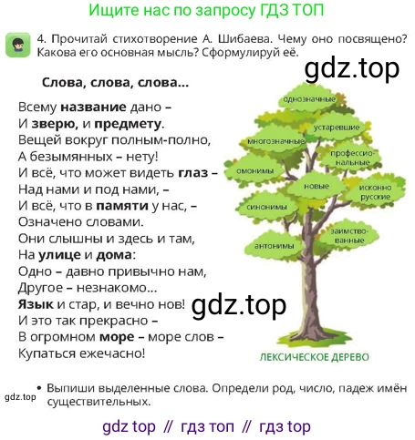 Русский язык, 4 класс Учебник, авторы: Богатырёва Елена Васильевна, Бучина Раиса Александровна, Регель Надежда Васильевна, Труханова Ольга Ивановна, Штукина Елена Эдуардовна, издательство Алматыкітап баспасы, Алматы, 2023, Часть 1, страница 75, номер 4, Условие