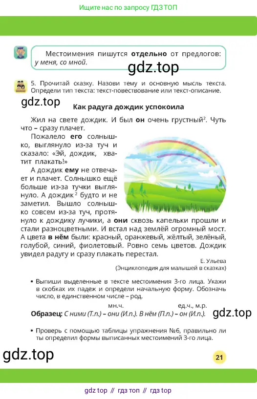 Русский язык, 4 класс Учебник, авторы: Богатырёва Елена Васильевна, Бучина Раиса Александровна, Регель Надежда Васильевна, Труханова Ольга Ивановна, Штукина Елена Эдуардовна, издательство Алматыкітап баспасы, Алматы, 2023, Часть 3, страница 21