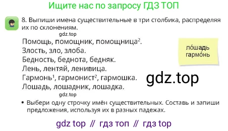 Русский язык, 4 класс Учебник, авторы: Богатырёва Елена Васильевна, Бучина Раиса Александровна, Регель Надежда Васильевна, Труханова Ольга Ивановна, Штукина Елена Эдуардовна, издательство Алматыкітап баспасы, Алматы, 2023, Часть 2, страница 18, номер 8, Условие