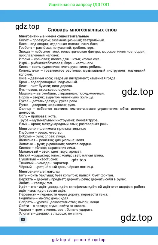 Русский язык, 4 класс Учебник, авторы: Богатырёва Елена Васильевна, Бучина Раиса Александровна, Регель Надежда Васильевна, Труханова Ольга Ивановна, Штукина Елена Эдуардовна, издательство Алматыкітап баспасы, Алматы, 2023, страница 88