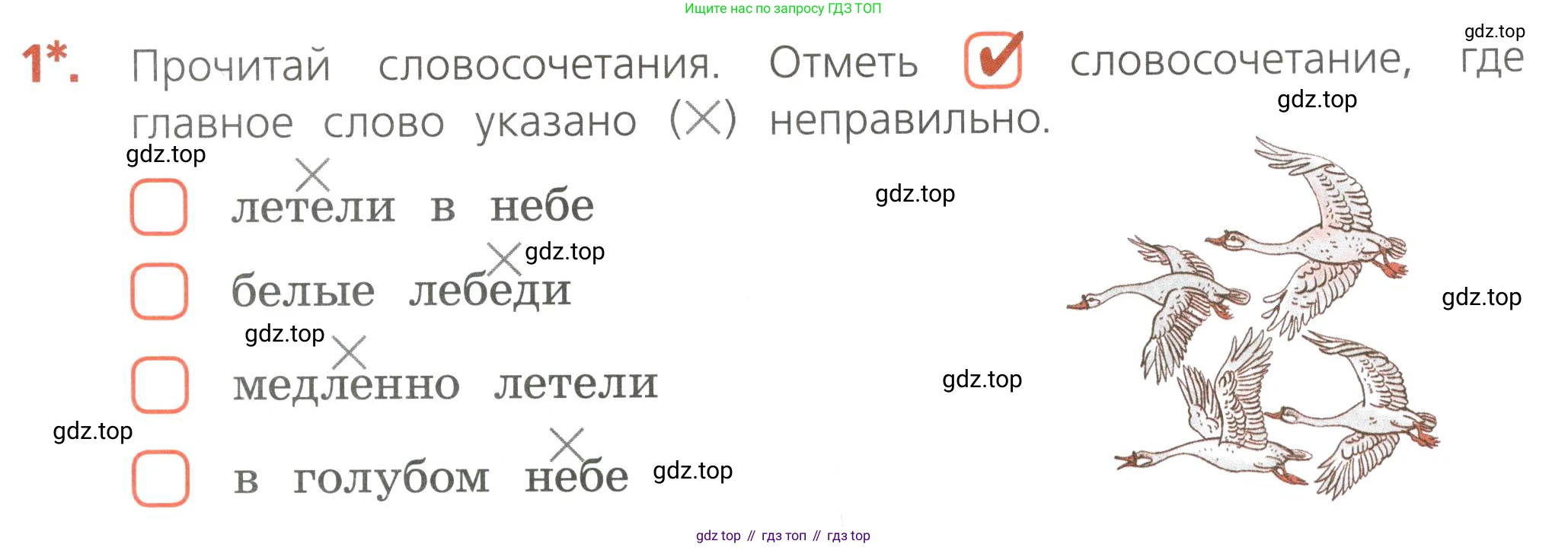 ГДЗ Русский язык, 4 класс Тетрадь учебных достижений, автор: Канакина Валентина Павловна, издательство Просвещение, Москва, 2023, белого цвета, страница 13, номер 1, Условие