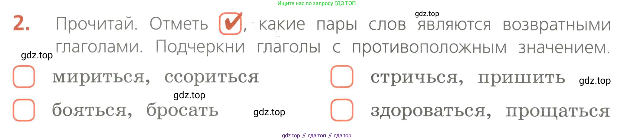 Русский язык, 4 класс Тетрадь учебных достижений, автор: Канакина Валентина Павловна, издательство Просвещение, Москва, 2023, белого цвета, страница 68, номер 2, Условие