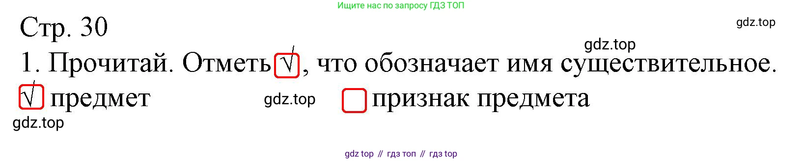 Русский язык, 4 класс Тетрадь учебных достижений, автор: Канакина Валентина Павловна, издательство Просвещение, Москва, 2023, белого цвета, страница 30, номер 1, Решение