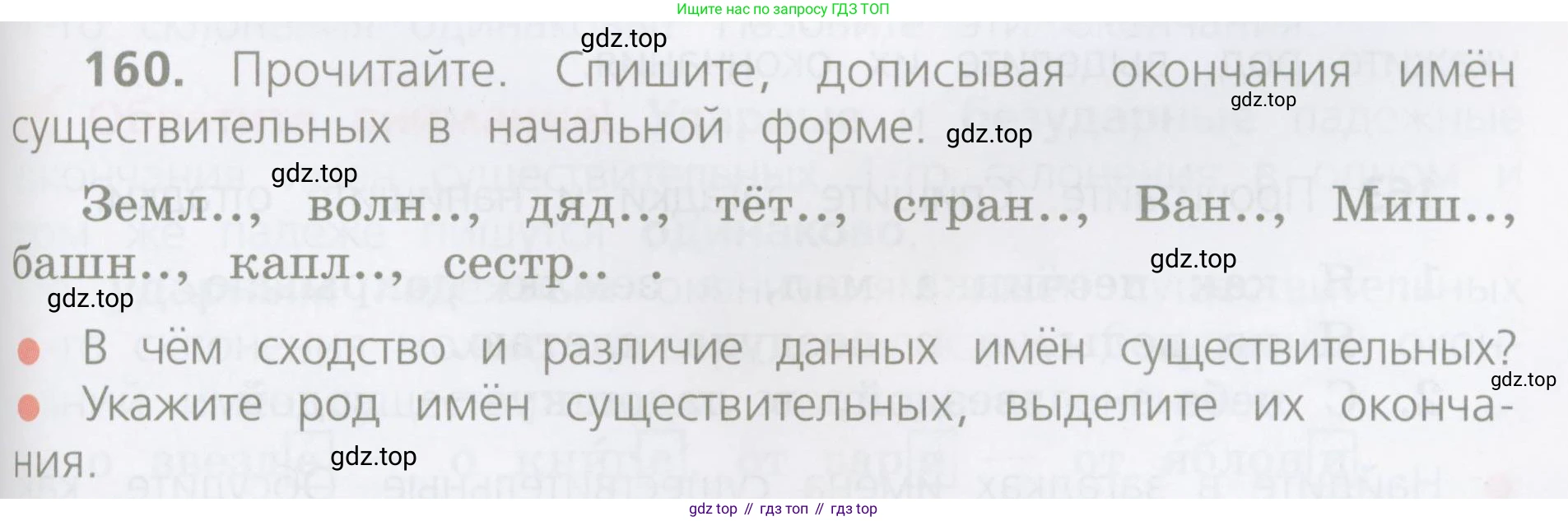 ГДЗ Русский язык, 4 класс Учебник, авторы: Канакина Валентина Павловна, Горецкий Всеслав Гаврилович, издательство Просвещение, Москва, 2023, белого цвета, Часть 1, страница 89, номер 160, Условие