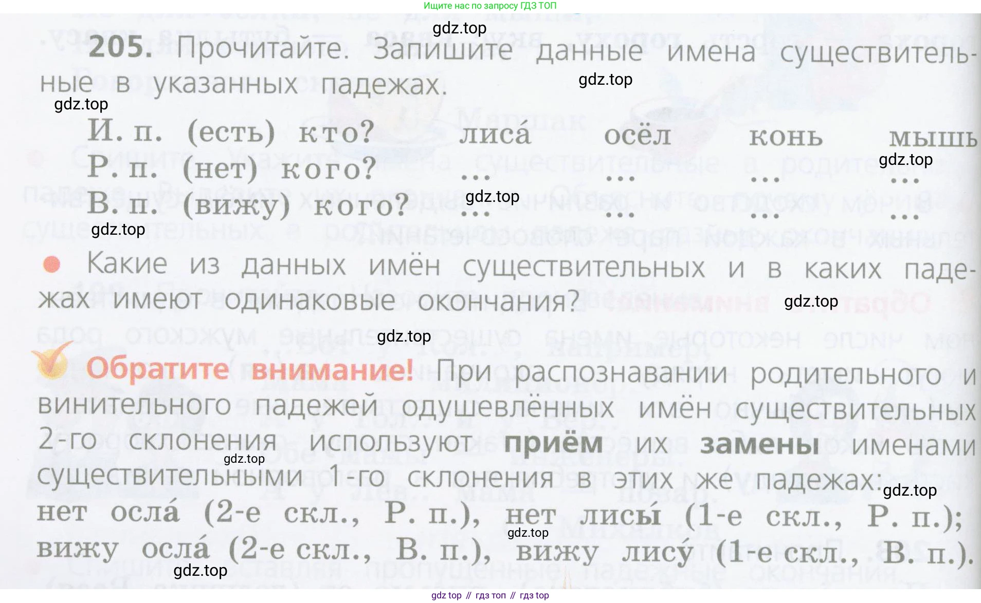 ГДЗ Русский язык, 4 класс Учебник, авторы: Канакина Валентина Павловна, Горецкий Всеслав Гаврилович, издательство Просвещение, Москва, 2023, белого цвета, Часть 1, страница 110, номер 205, Условие