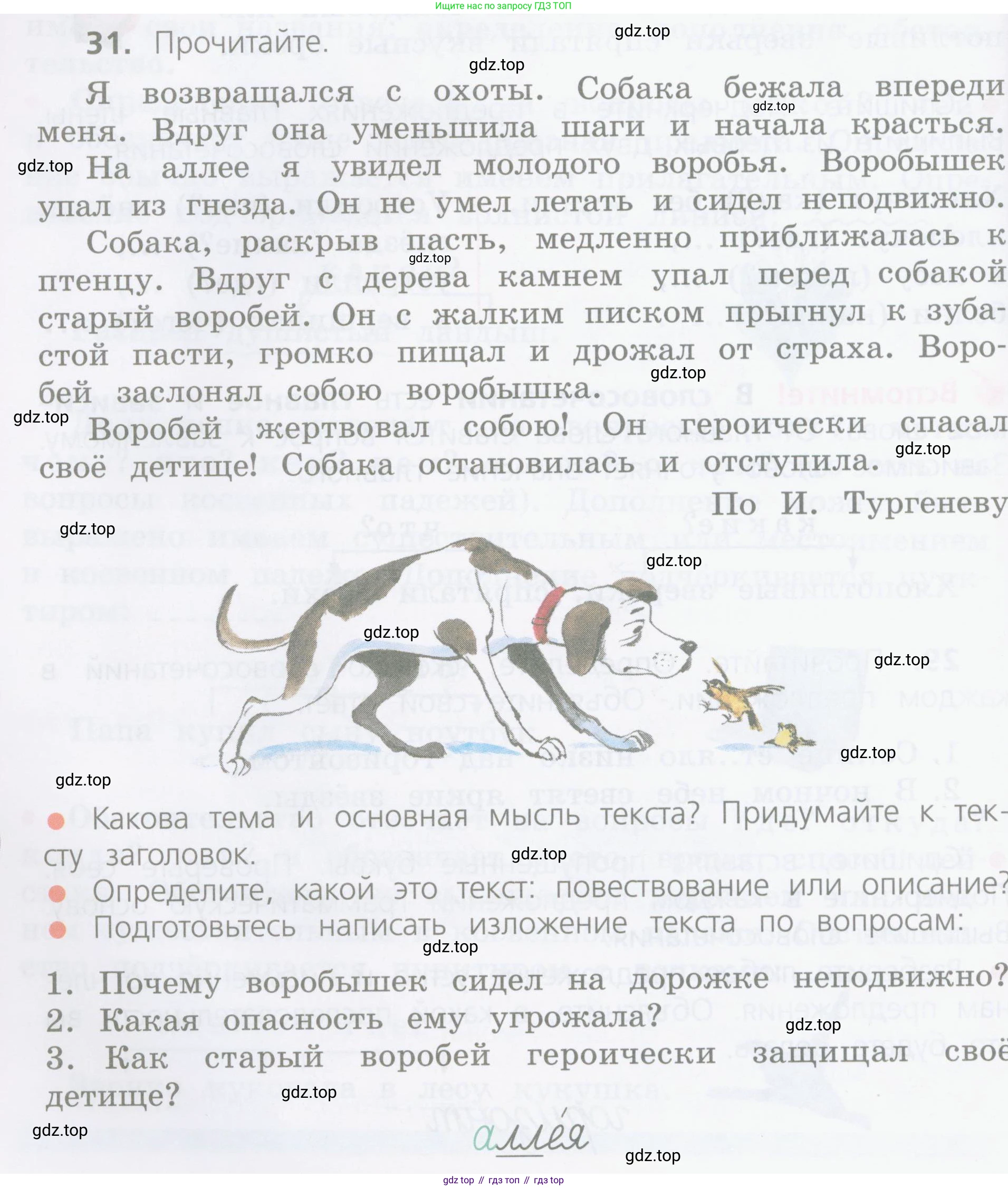 ГДЗ Русский язык, 4 класс Учебник, авторы: Канакина Валентина Павловна, Горецкий Всеслав Гаврилович, издательство Просвещение, Москва, 2023, белого цвета, Часть 1, страница 22, номер 31, Условие