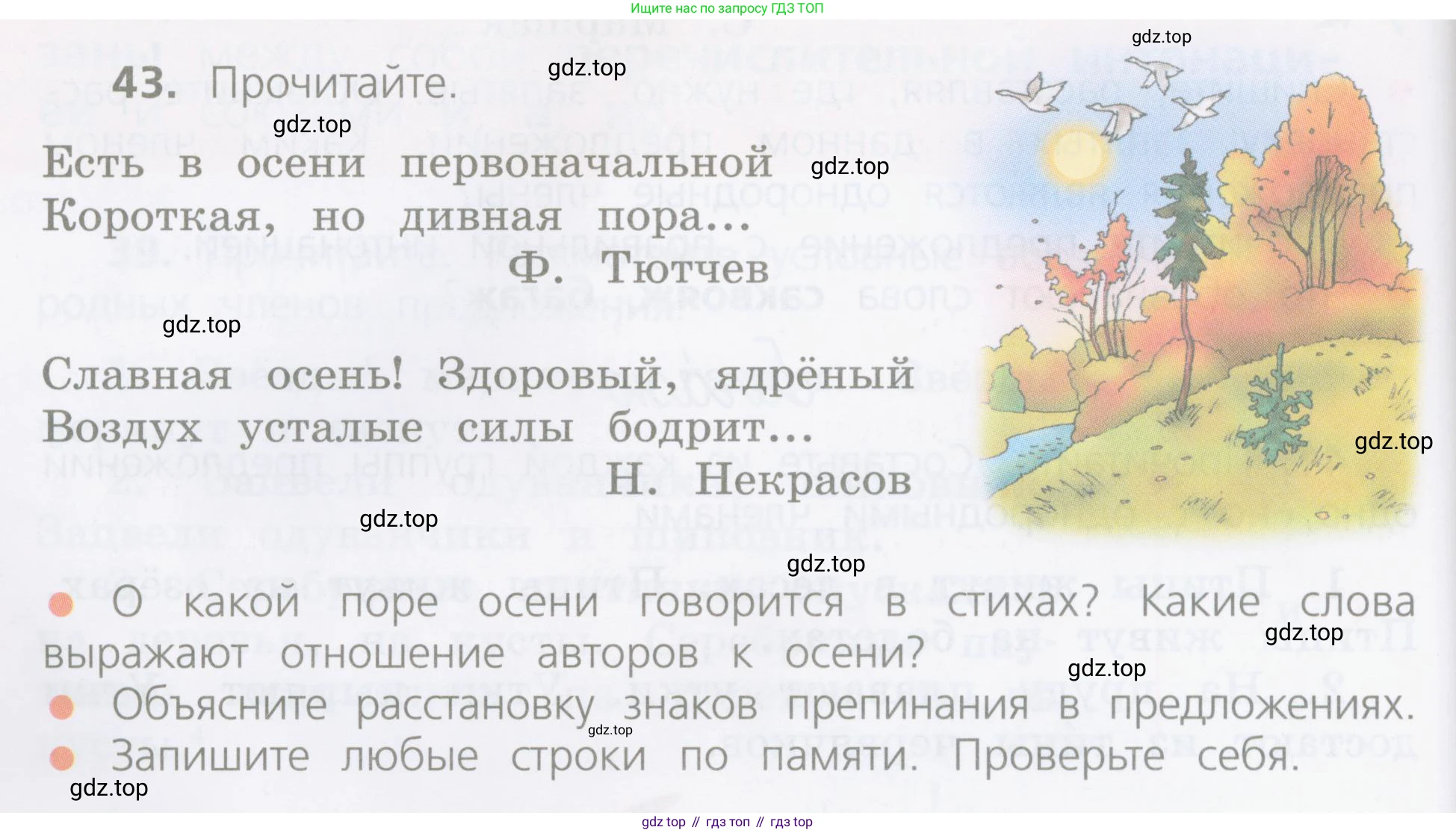 ГДЗ Русский язык, 4 класс Учебник, авторы: Канакина Валентина Павловна, Горецкий Всеслав Гаврилович, издательство Просвещение, Москва, 2023, белого цвета, Часть 1, страница 30, номер 43, Условие