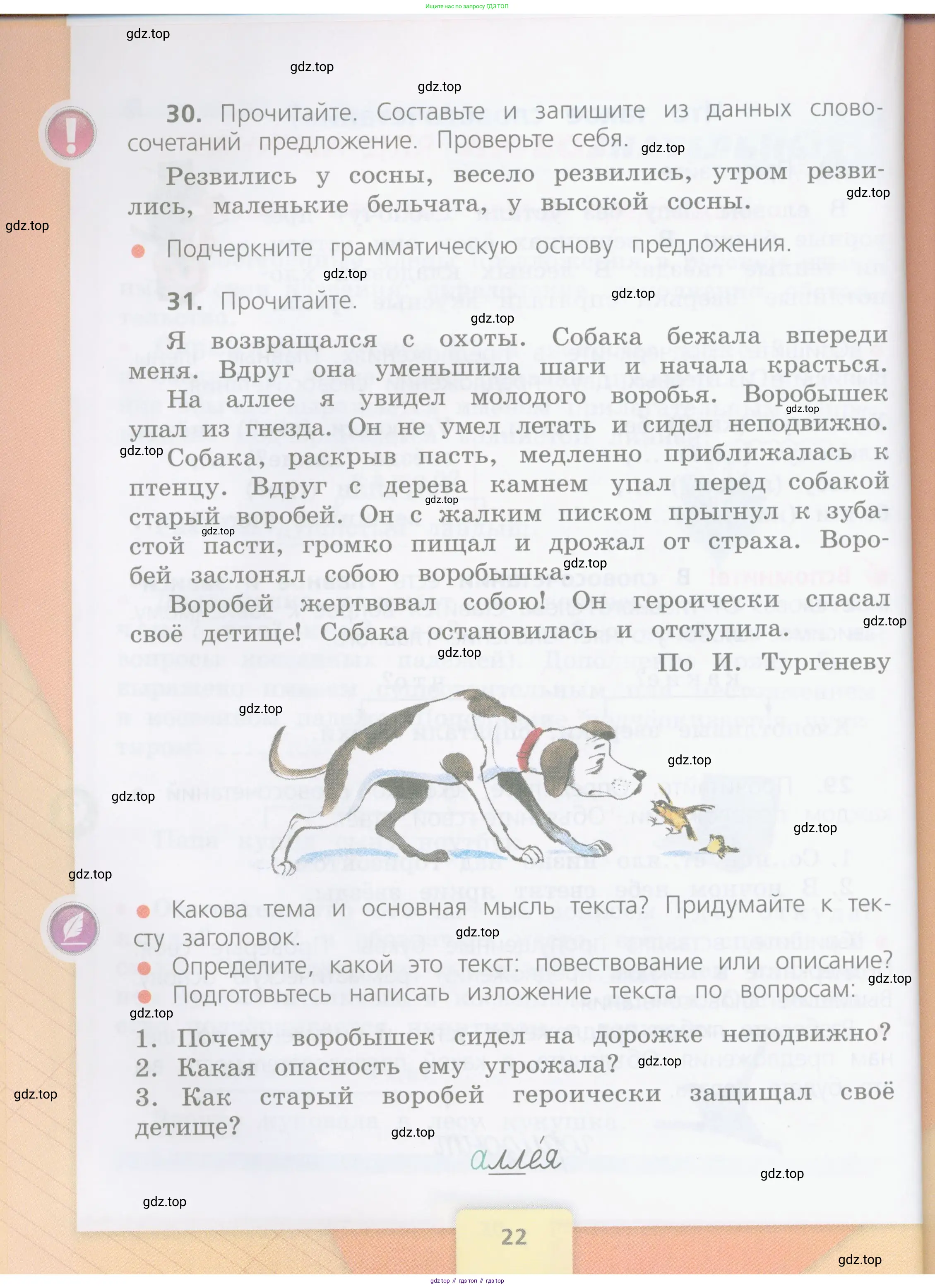 Русский язык, 4 класс Учебник, авторы: Канакина Валентина Павловна, Горецкий Всеслав Гаврилович, издательство Просвещение, Москва, 2023, белого цвета, Часть 1, страница 22