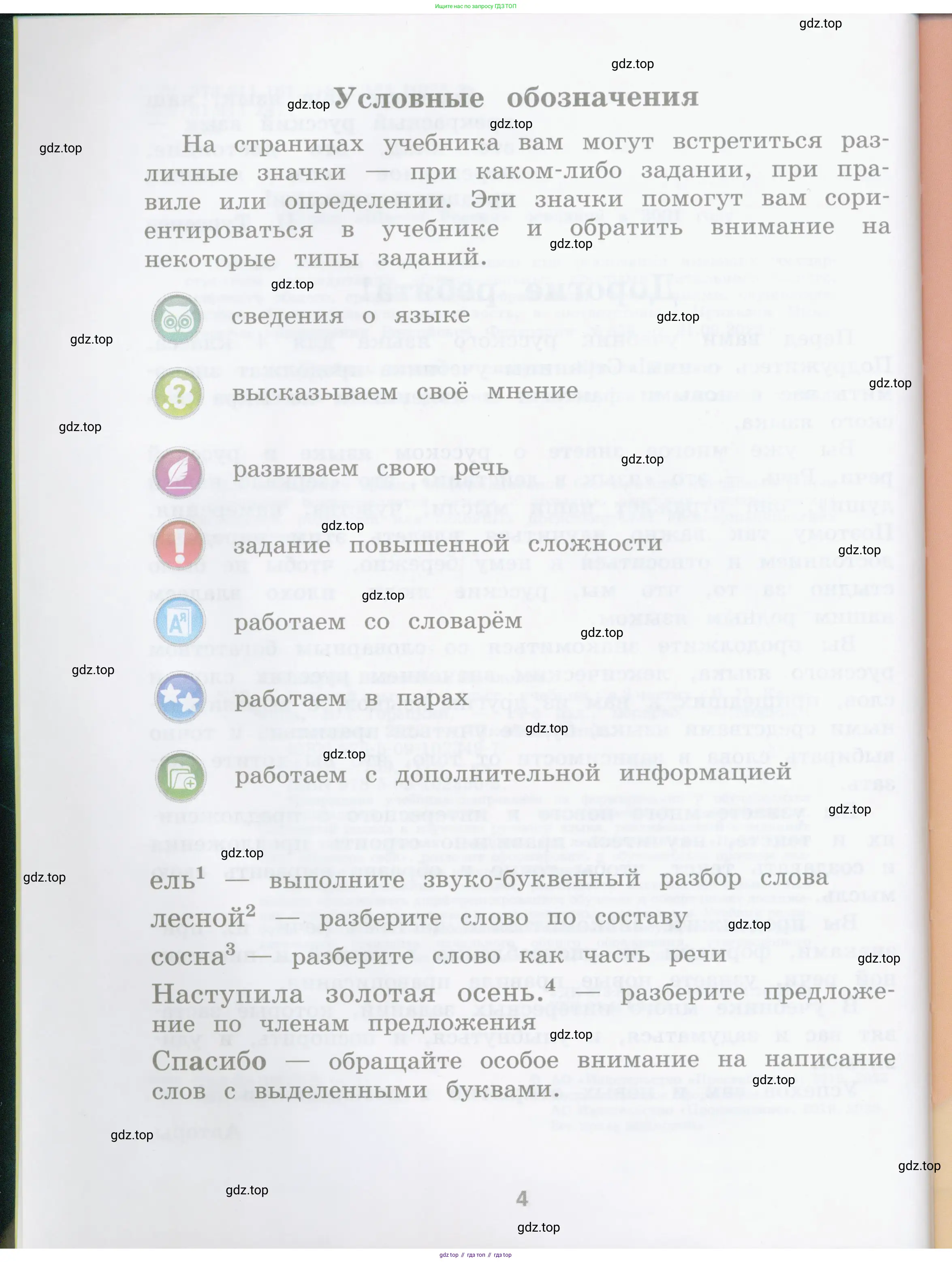 Русский язык, 4 класс Учебник, авторы: Канакина Валентина Павловна, Горецкий Всеслав Гаврилович, издательство Просвещение, Москва, 2023, белого цвета, Часть 2, страница 4