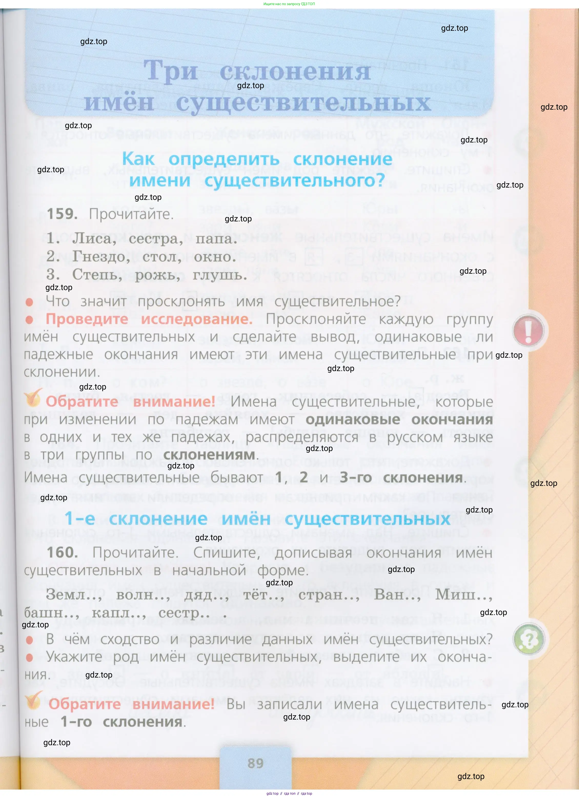 Русский язык, 4 класс Учебник, авторы: Канакина Валентина Павловна, Горецкий Всеслав Гаврилович, издательство Просвещение, Москва, 2023, белого цвета, Часть 1, страница 89