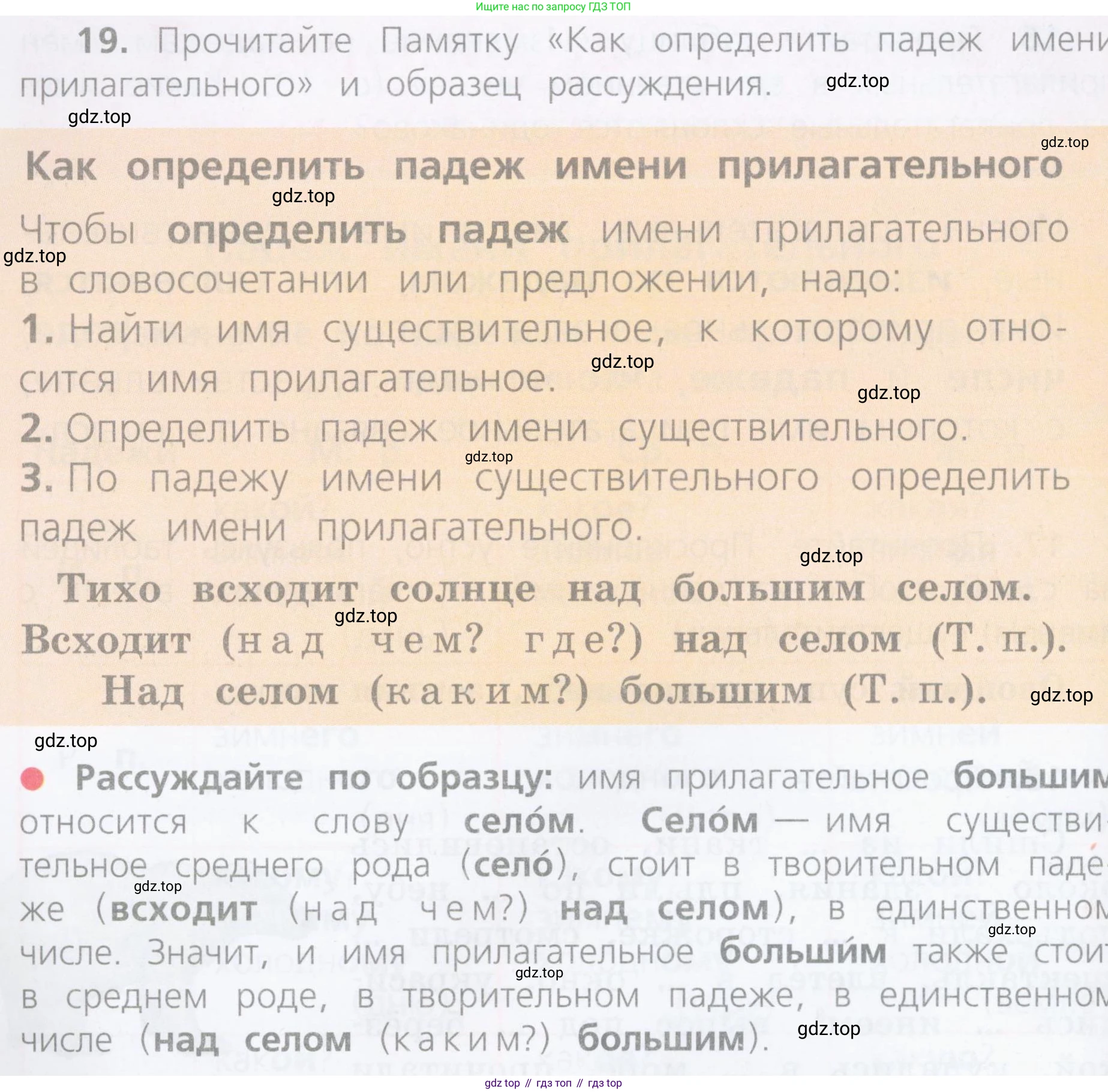 ГДЗ Русский язык, 4 класс Учебник, авторы: Канакина Валентина Павловна, Горецкий Всеслав Гаврилович, издательство Просвещение, Москва, 2023, белого цвета, Часть 2, страница 12, номер 19, Условие